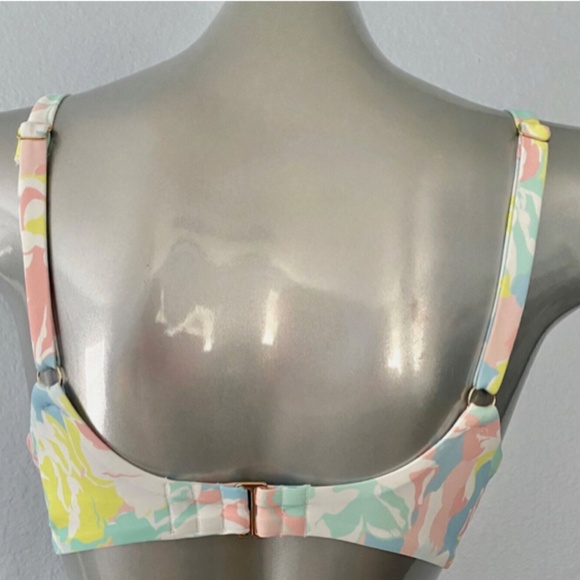 Victorias Secret Nwt White w/ Multi Twist Swim Bikini Top 38D - Picture 3 of 5